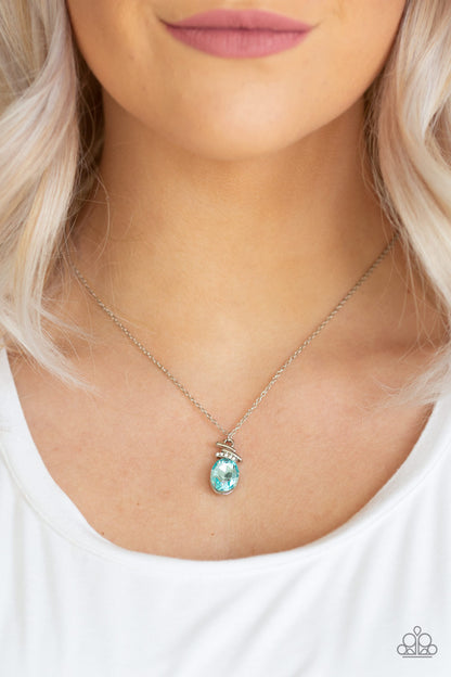 Diamonds For Days - Blue - Paparazzi Necklace