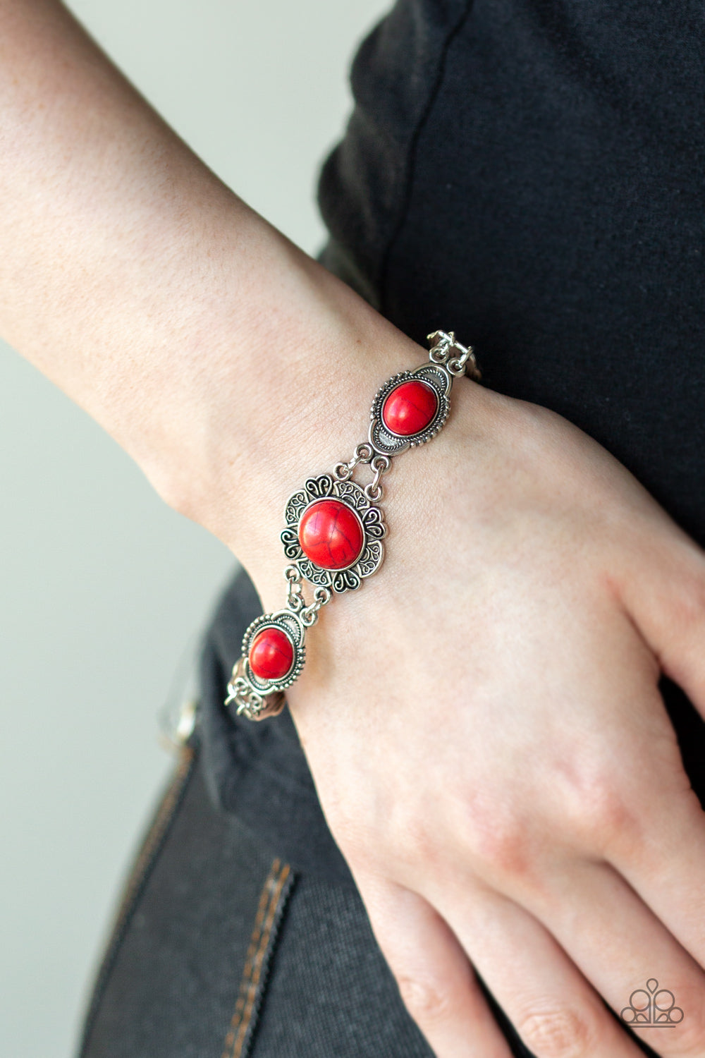 Serenely Southern - Red - Paparazzi Bracelet