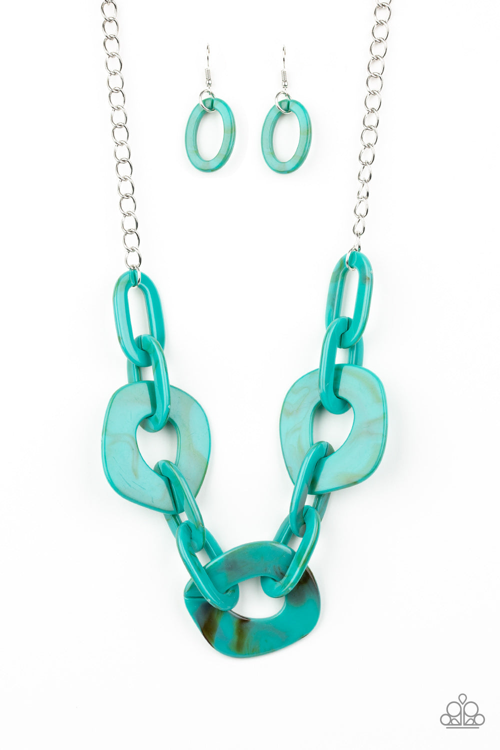 Courageously Chromatic - Blue - Paparazzi Necklace