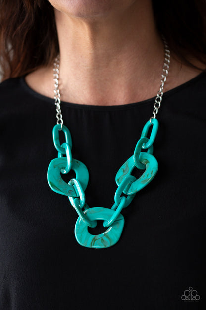 Courageously Chromatic - Blue - Paparazzi Necklace
