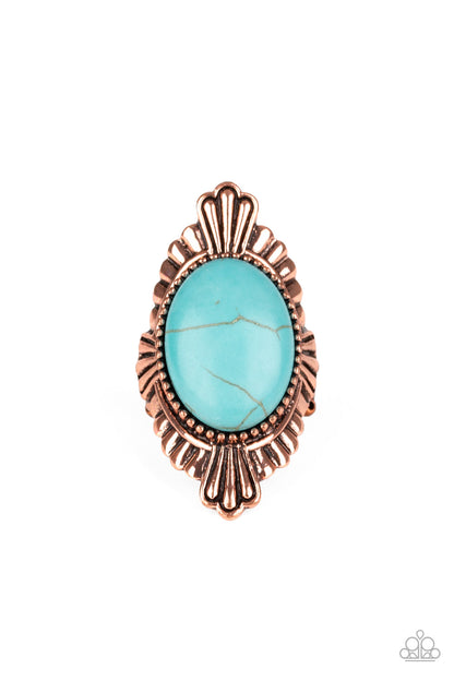 Pioneer Party - Copper - Paparazzi Ring