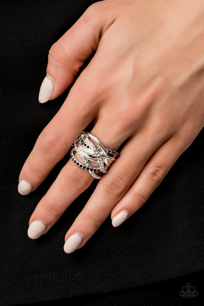 High Rollin White - Paparazzi Ring