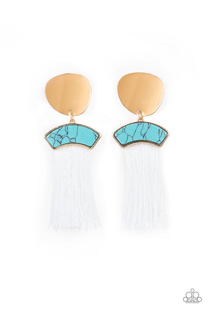 Insta Inca - Blue - Paparazzi Earrings