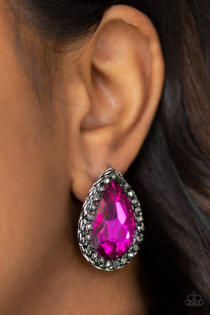 Dare To Shine - Pink Paparazzi Earrings