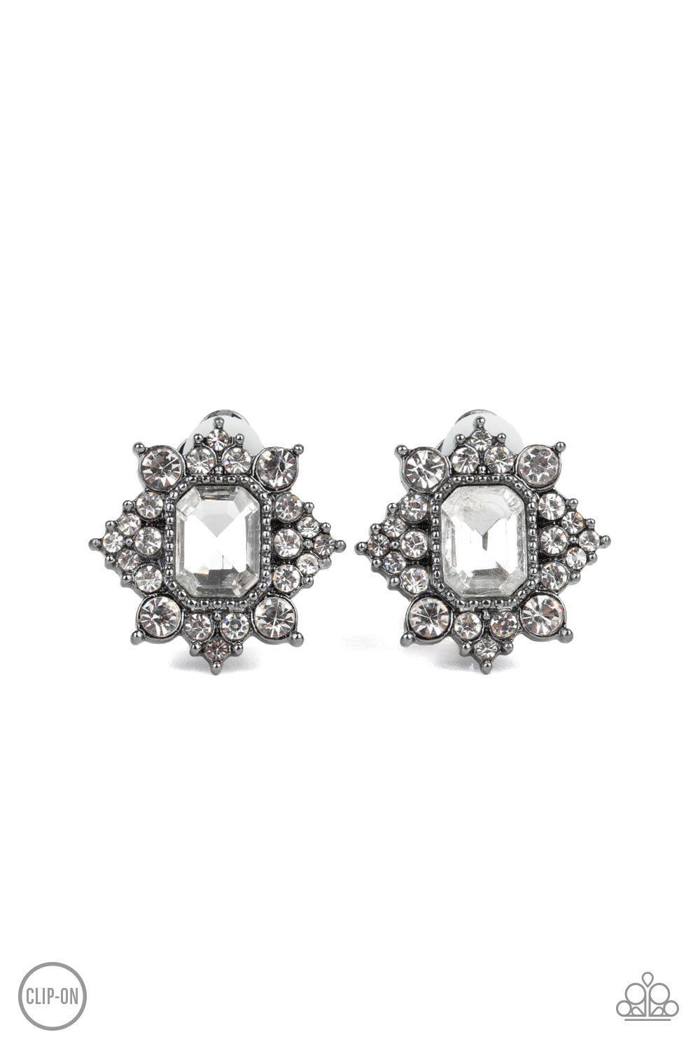 Interstellar Sparkle - Black - Paparazzi Earrings