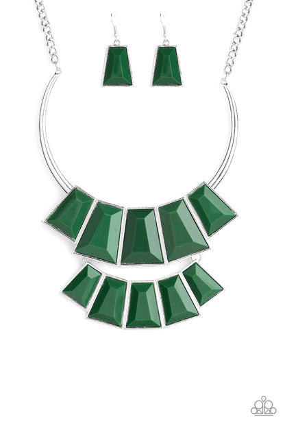 Lions, TIigress, and Bears - Green - Paparazzi Necklace