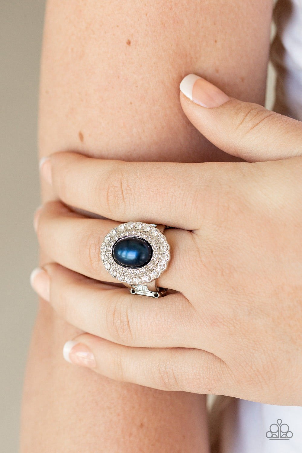 Sprinkle On The Shimmer - Blue - Paparazzi Ring