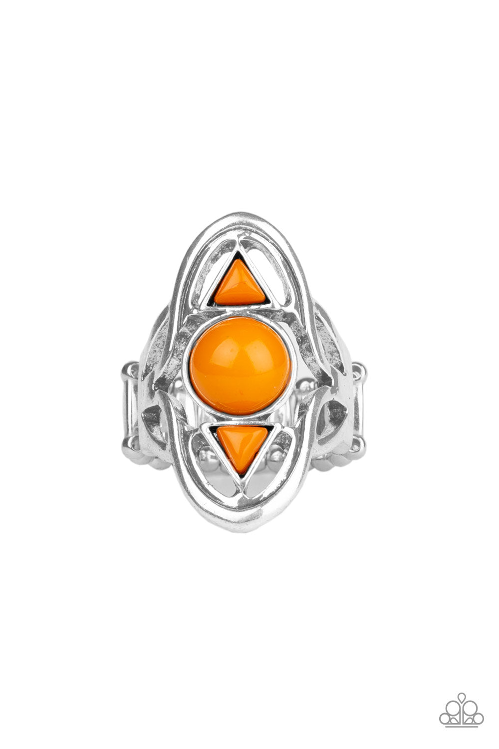 Aztec Adobe - Orange - Paparazzi Ring