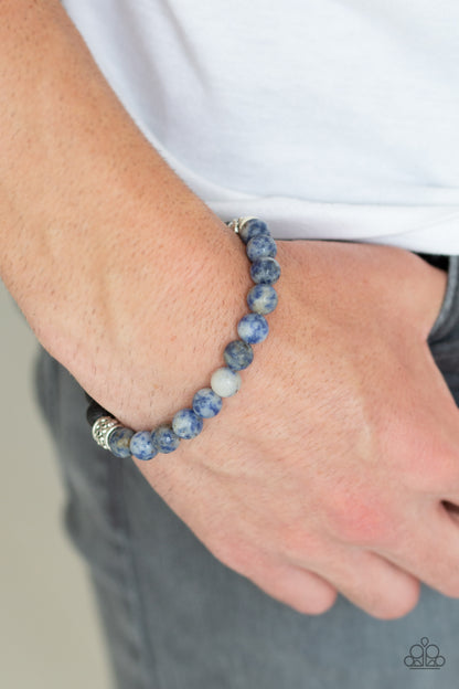 Take It Easy - Blue - Paparazzi Bracelet