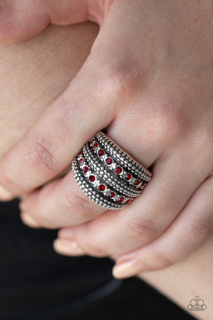 Girl Fight - Red - Paparazzi Ring