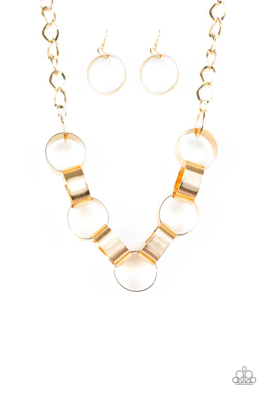 Big Hit - Gold - Paparazzi  Necklace