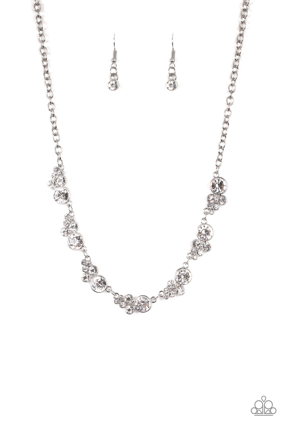 Social Luster - White Necklace