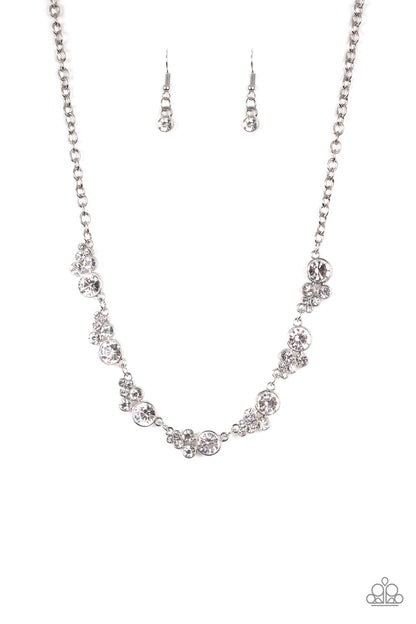 Social Luster - White Necklace