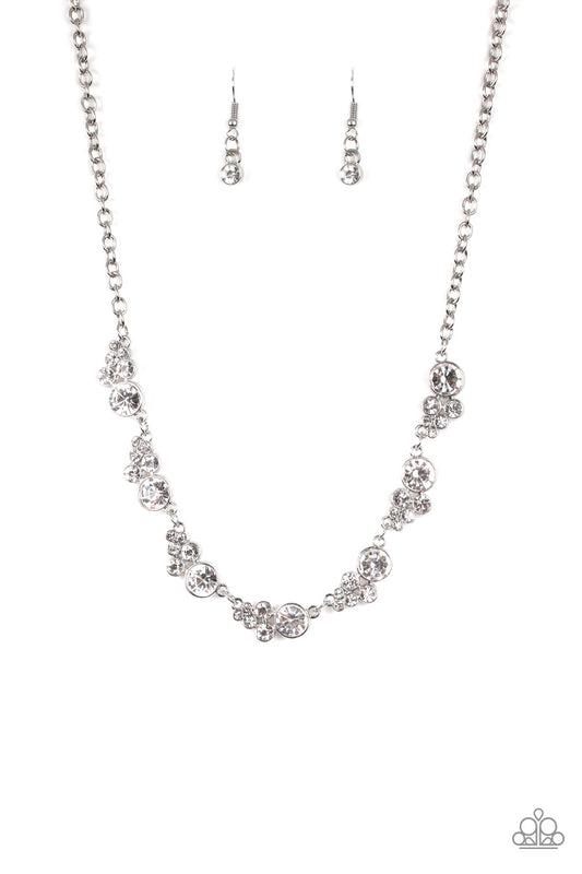 Social Luster - White Necklace