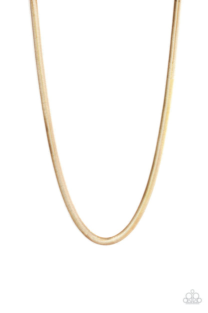 Kingpin - Gold - Paparazzi Necklace