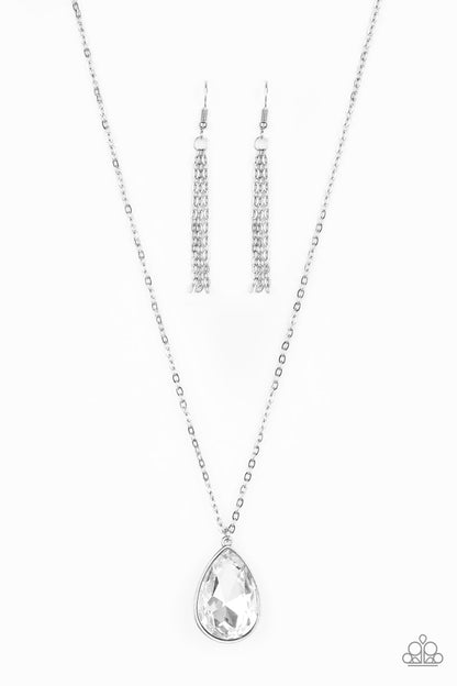 So Obvious - White - Paparazzi Necklace