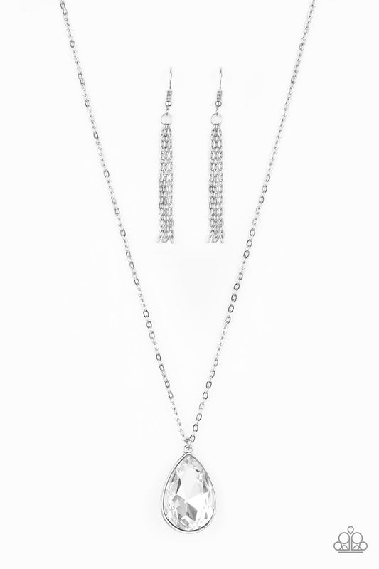 So Obvious - White - Paparazzi Necklace