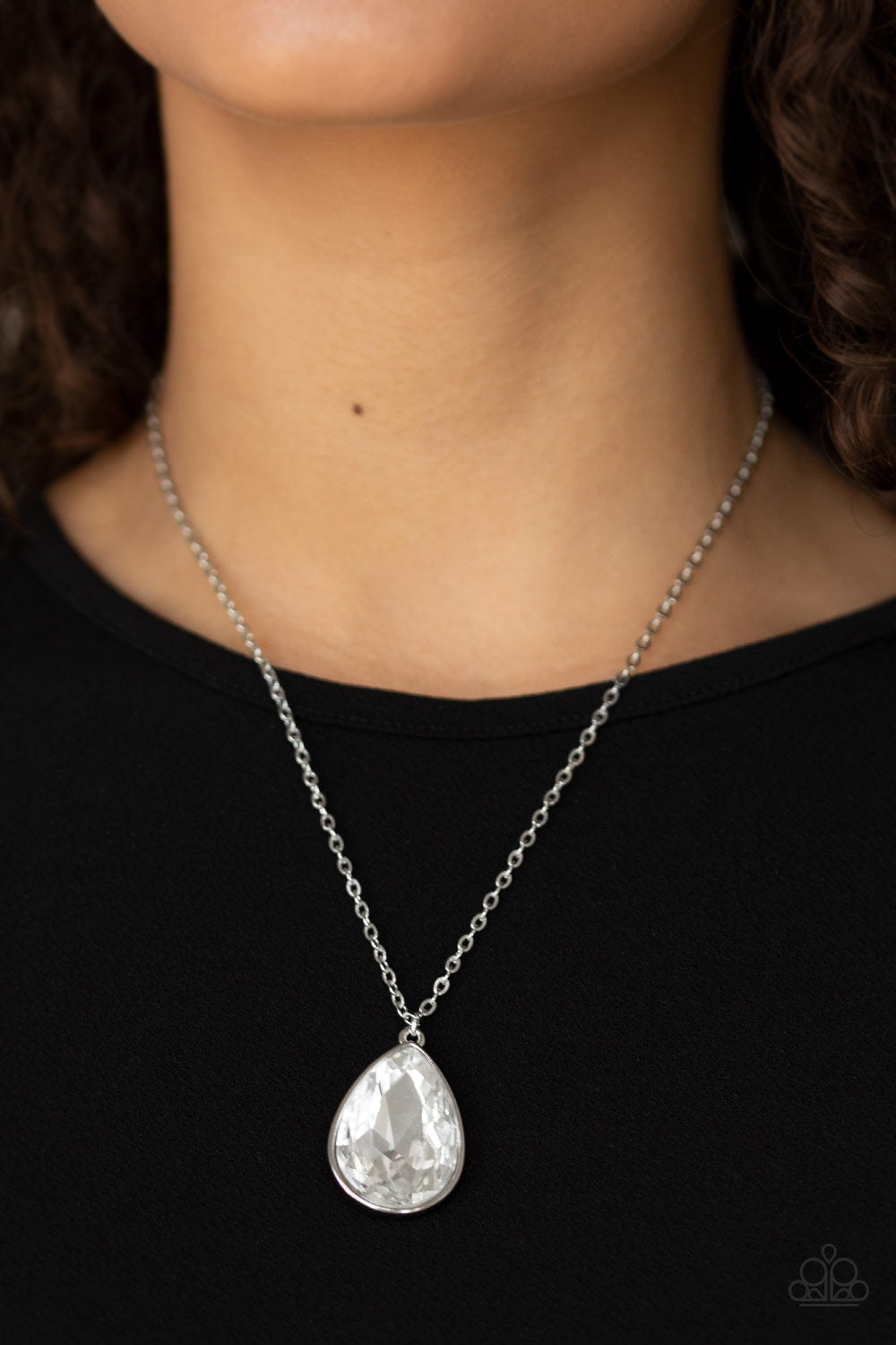 So Obvious - White - Paparazzi Necklace