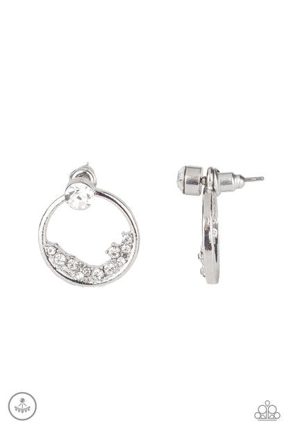 Rich Blitz - White Post Earrings