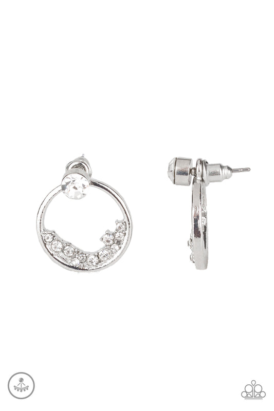 Rich Blitz - White Post Earrings