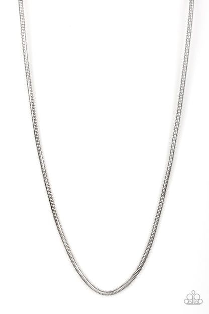 Victory Lap - Silver - Paparazzi Necklace and Winning Silver Paparazzi Bracelet