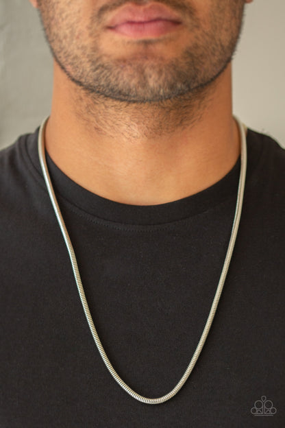 Victory Lap - Silver - Paparazzi Necklace and Winning Silver Paparazzi Bracelet