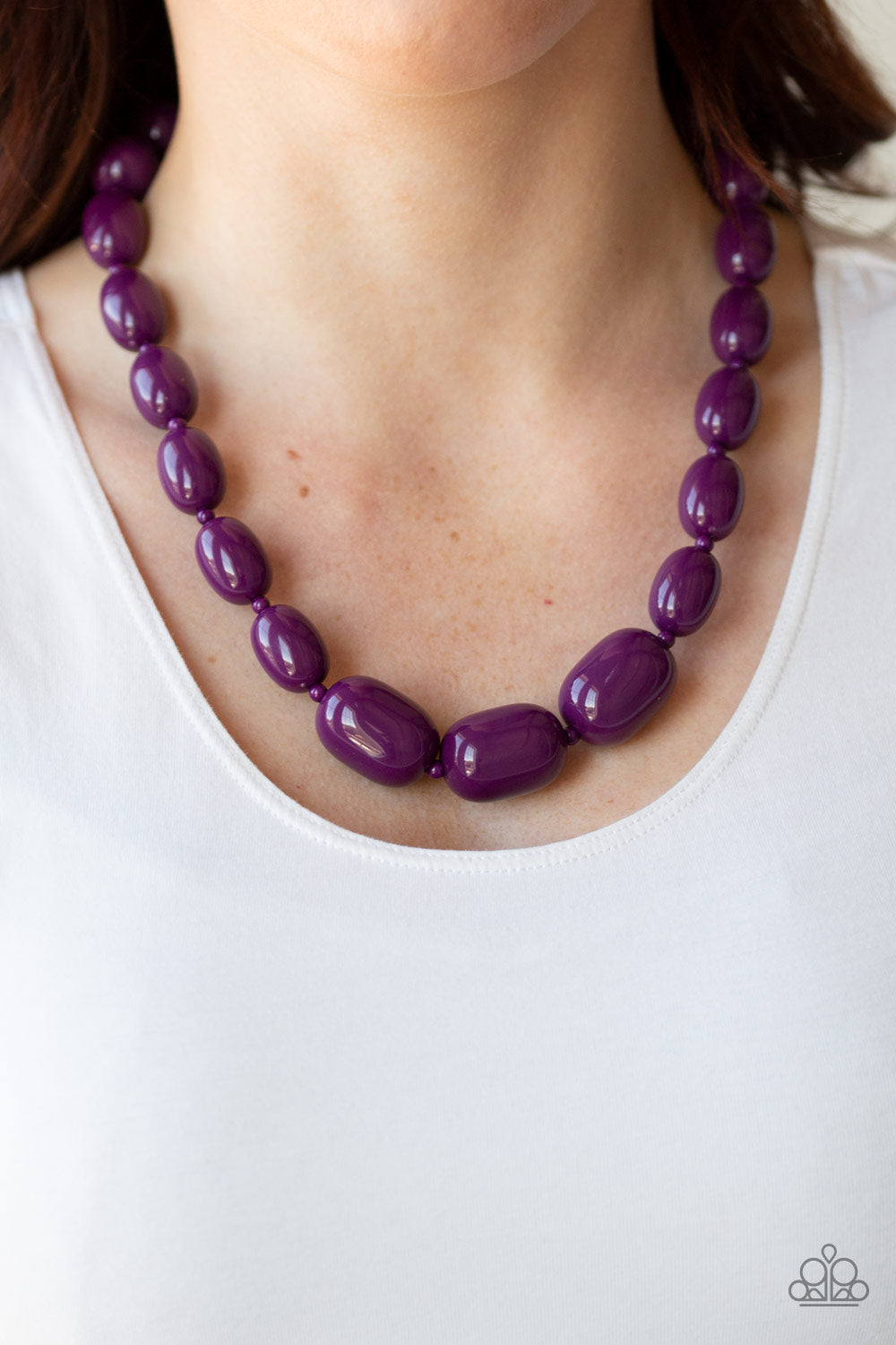 Poppin Popularity - Purple Paparazzi Necklace
