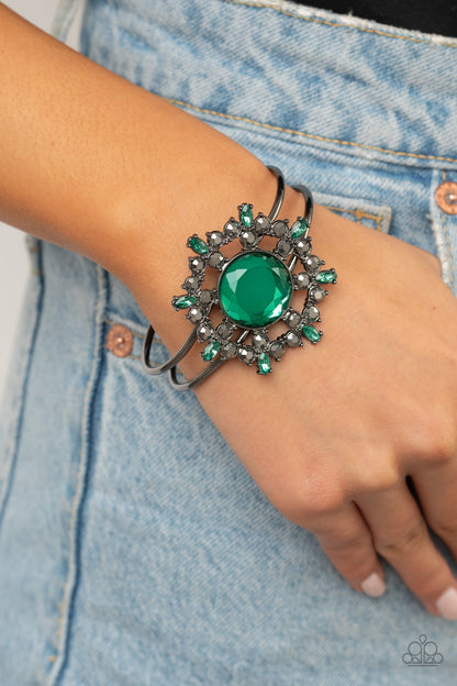 Elaborate Elegance - Green - Paparazzi Bracelet