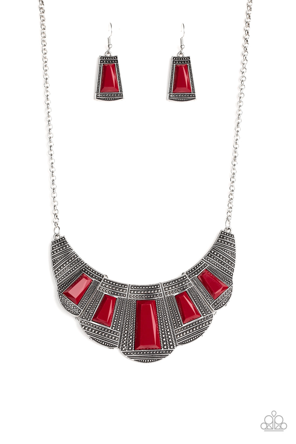 Lion Den - Red - Paparazzi Necklace