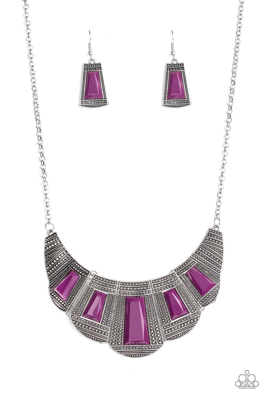 Lion Den - Purple - Paparazzi Necklace
