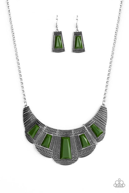 Lion Den - Green - Paparazzi Necklace