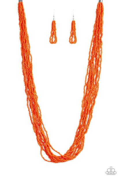 Congo Colada - Orange - Paparazzi Necklace