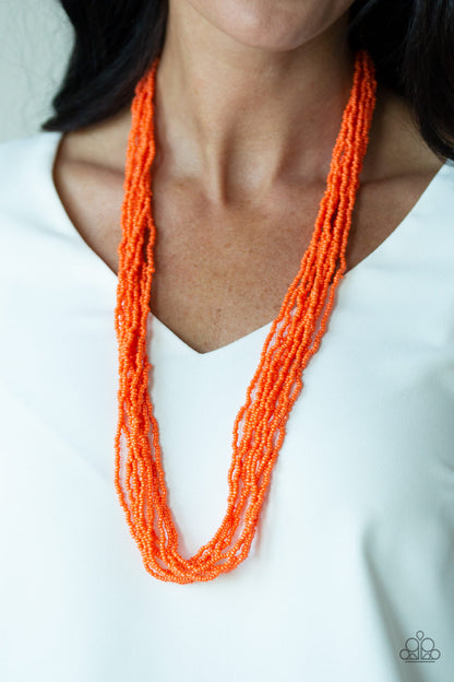 Congo Colada - Orange - Paparazzi Necklace