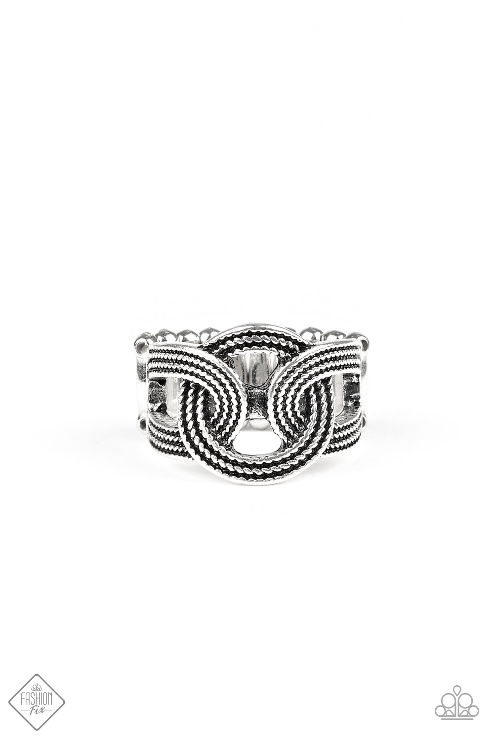 Join Forces Silver - Paparazzi Ring