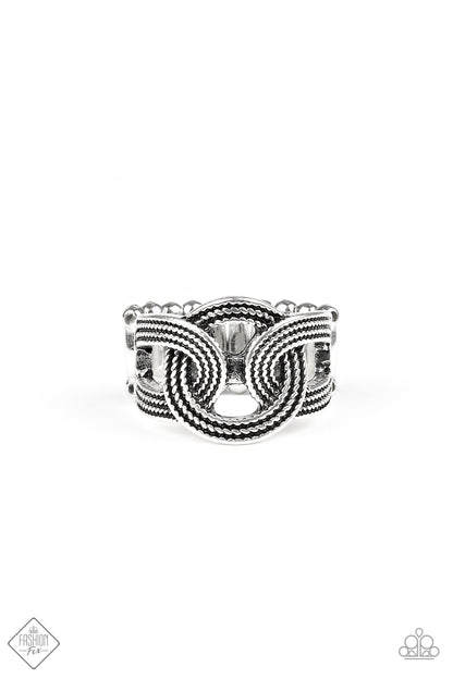 Join Forces Silver - Paparazzi Ring