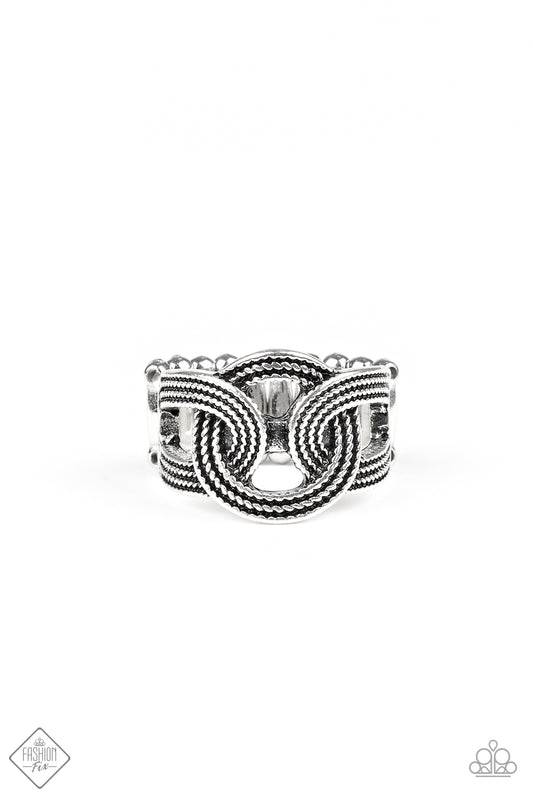 Join Forces Silver - Paparazzi Ring