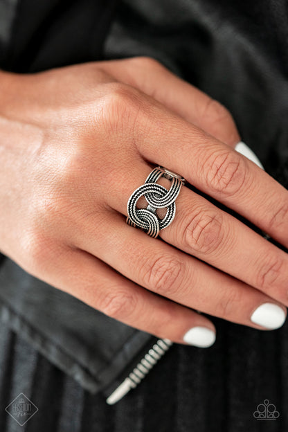 Join Forces Silver - Paparazzi Ring