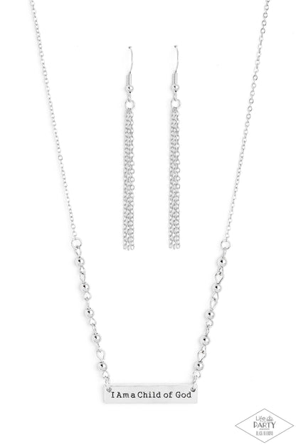 Send Me An Angel - Silver - Paparazzi Necklace(2023 Black Diamond LOP)