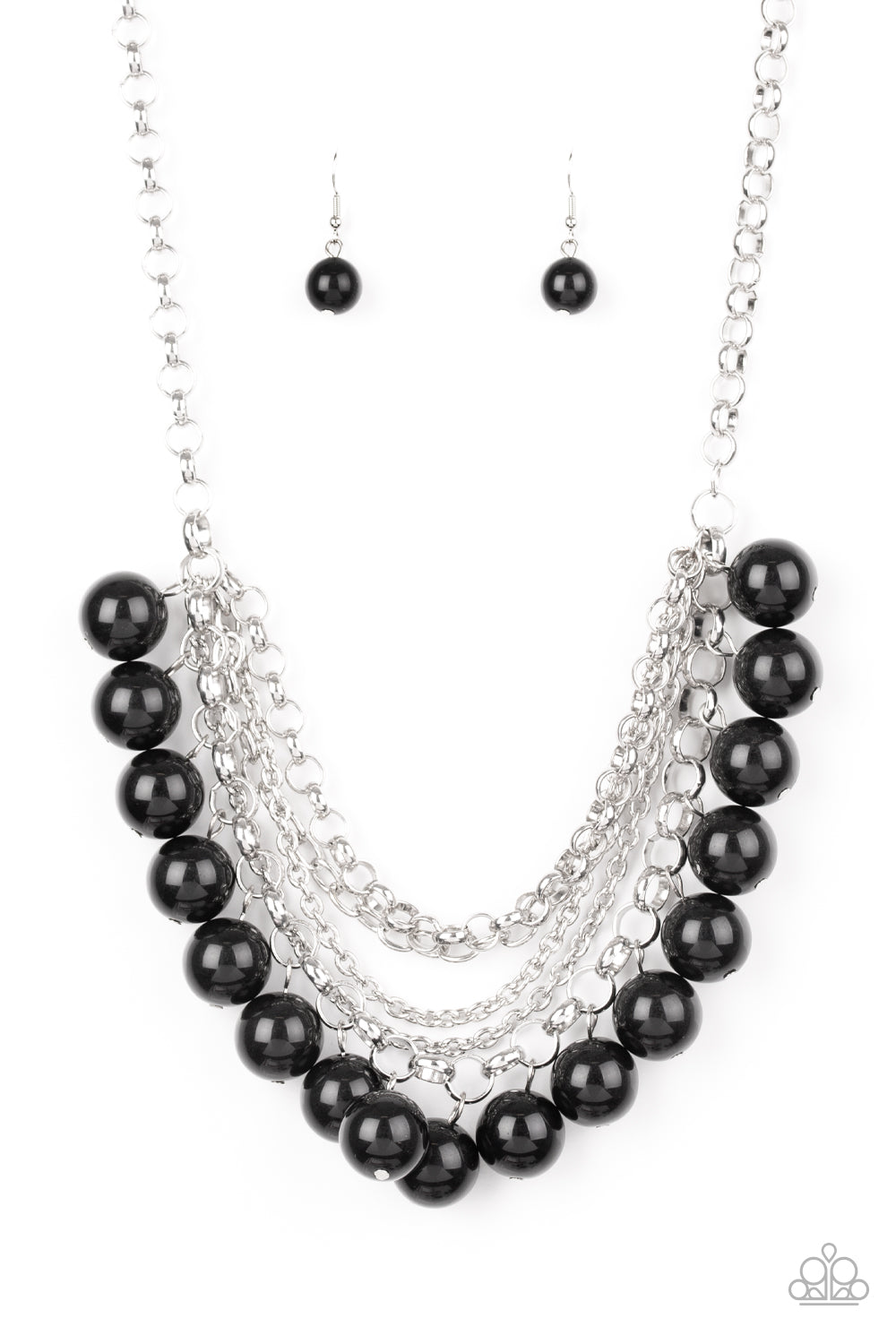 One-Way WALL STREET - Black - Paparazzi Necklace