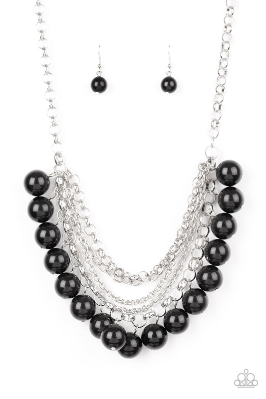 One-Way WALL STREET - Black - Paparazzi Necklace
