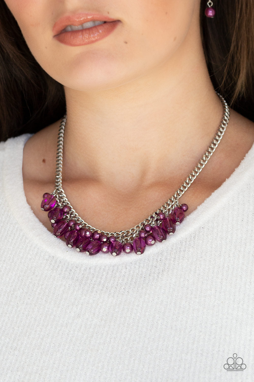 5th Avenue Flirtation - Purple - Paparazzi Necklace