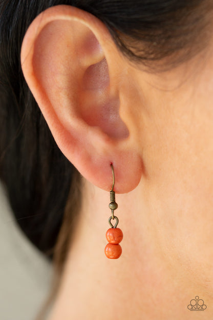 Terra Trails - Orange Necklace