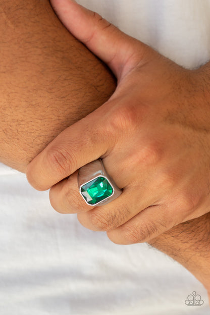 Scholar - Green - Paparazzi Ring