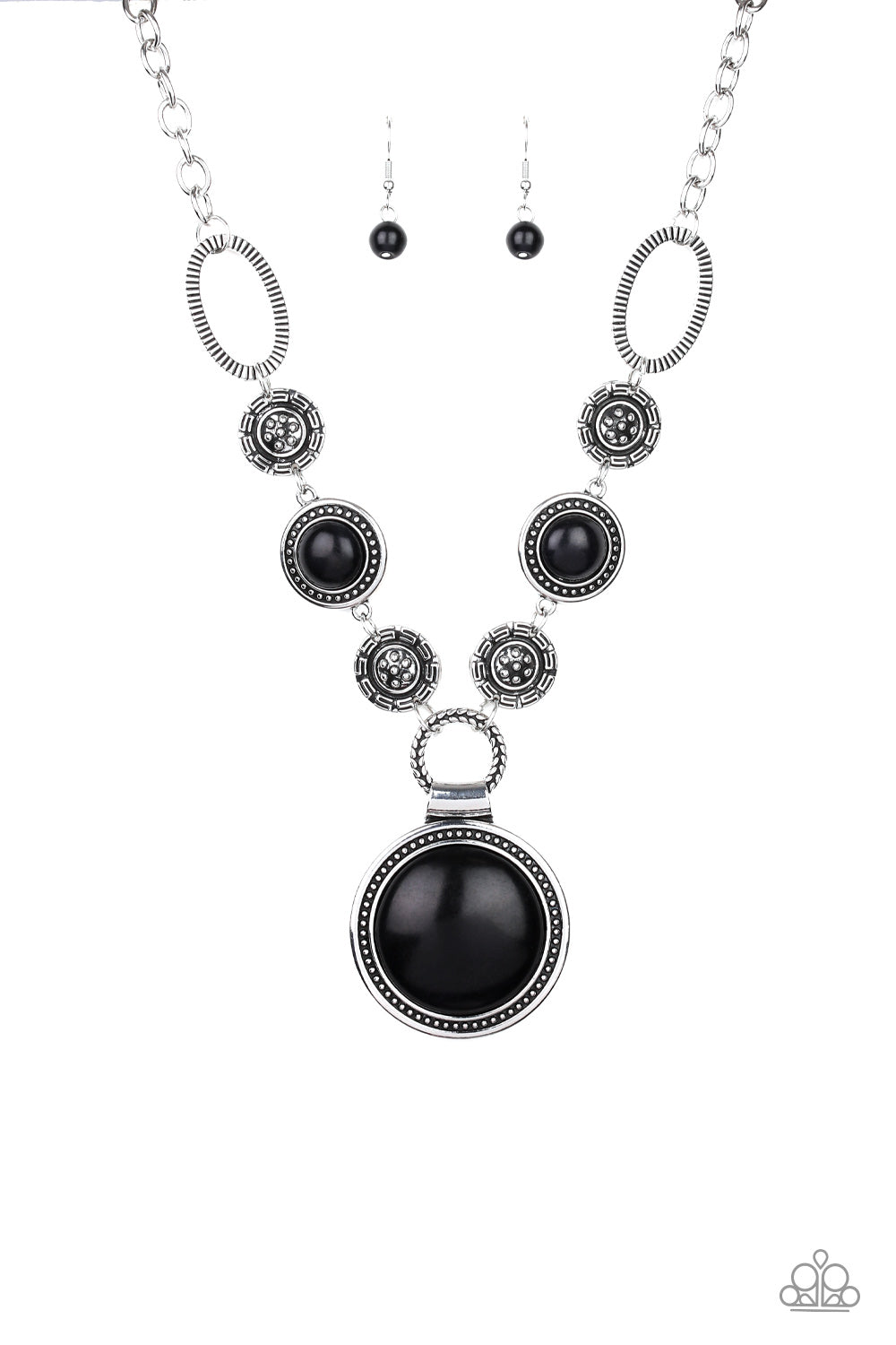 Sedona Drama - Black - Paparazzi Necklace