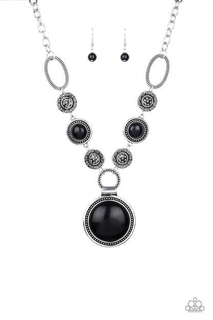 Sedona Drama - Black - Paparazzi Necklace