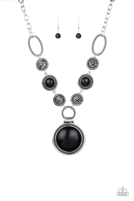 Sedona Drama - Black - Paparazzi Necklace