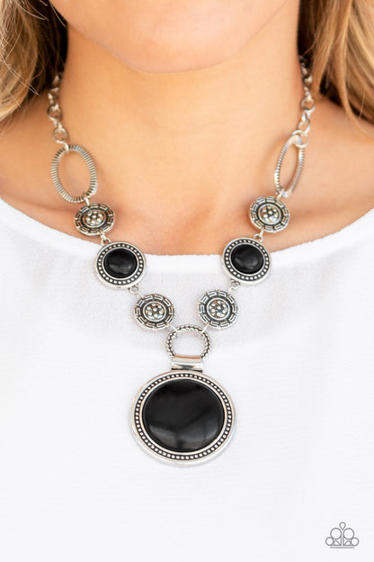 Sedona Drama - Black - Paparazzi Necklace