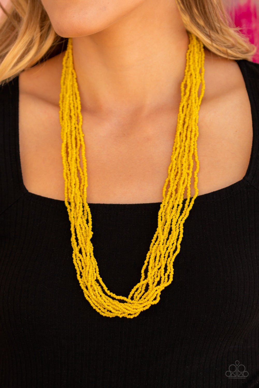 Congo Colada - Yellow - Paparazzi Necklace