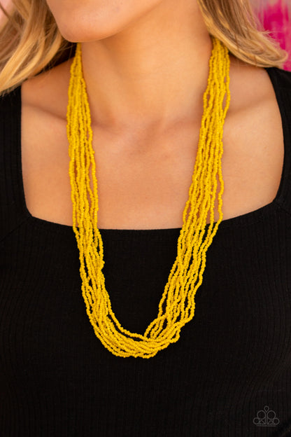 Congo Colada - Yellow - Paparazzi Necklace