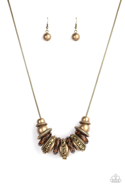 Metro Mantra - Brass - Paparazzi Necklace